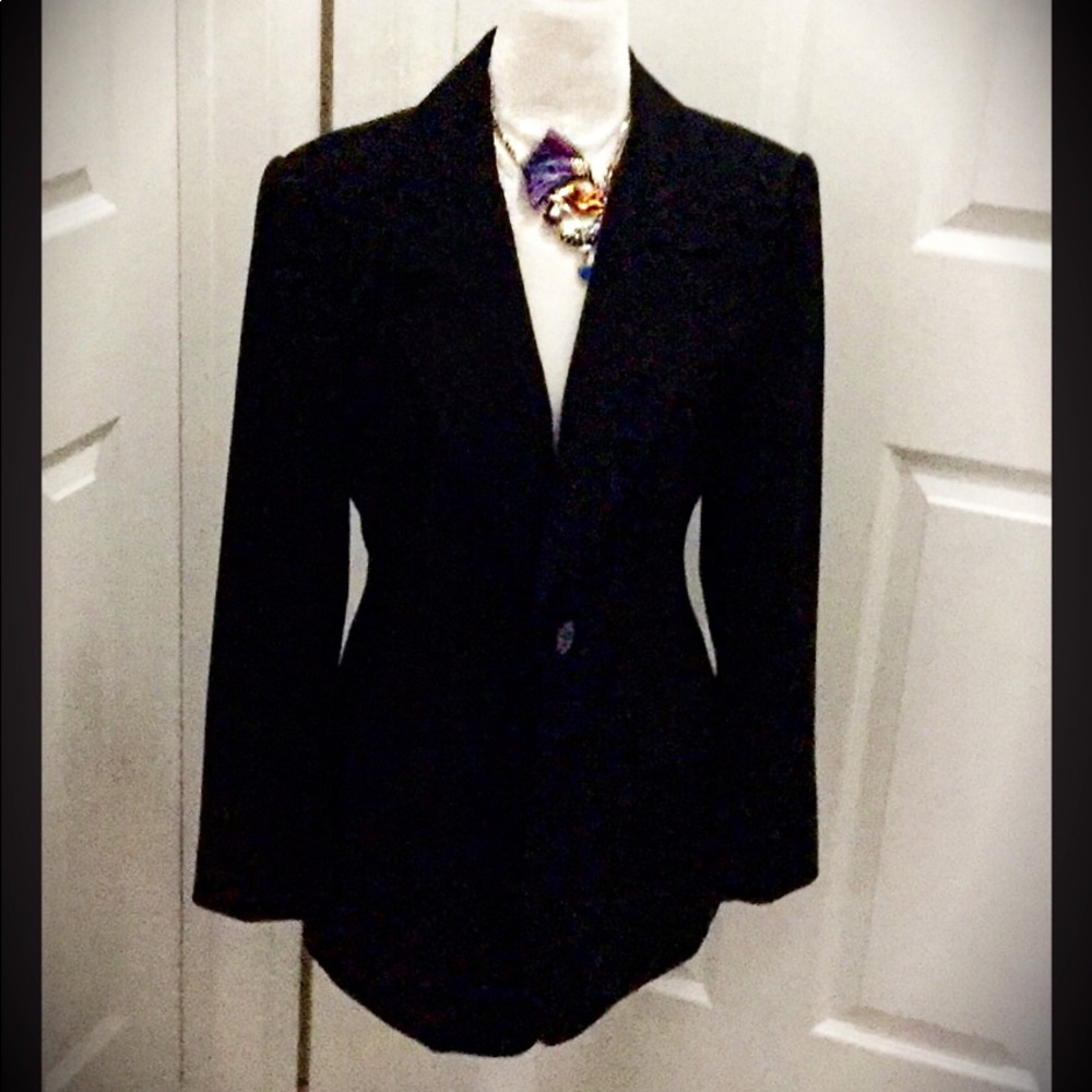 🌷Black one button blazer/ jacket